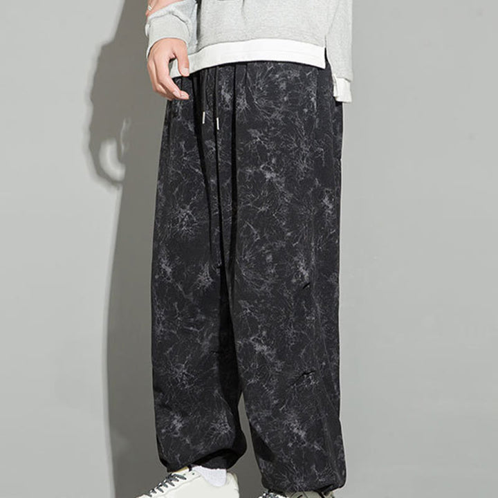 Pantaloni da uomo con coulisse e tasche, modello casual vintage mimetico Buddha Stones - image 9