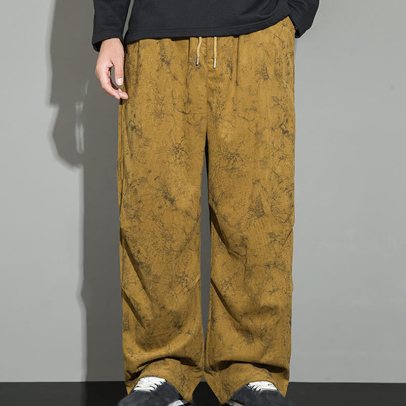 Pantaloni da uomo con coulisse e tasche, modello casual vintage mimetico Buddha Stones - image 25