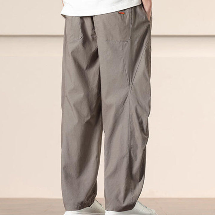 Pantaloni Buddha Stones, casual, vintage, tinta unita, con coulisse e tasche - image 32