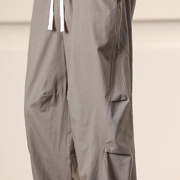 Pantaloni Buddha Stones, casual, vintage, tinta unita, con coulisse e tasche - image 36