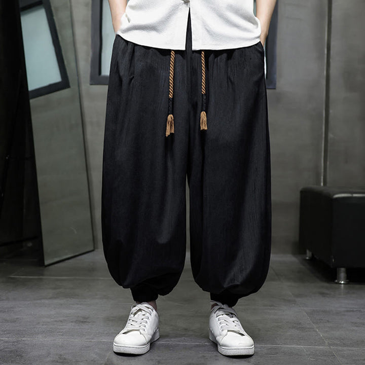 Pantaloni harem da uomo con tasche e coulisse, casual e colorati, adatti a tutti i giorni, con Buddha Stones - image 5