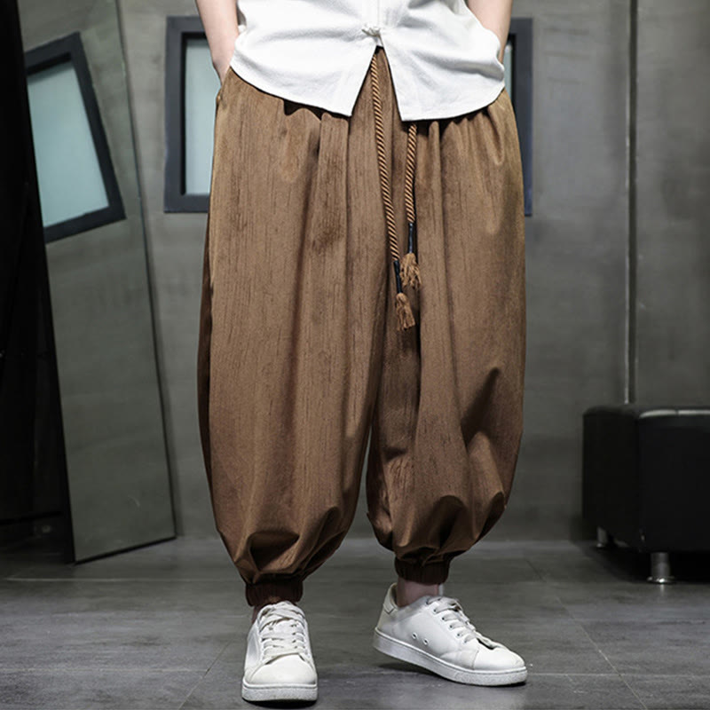 Pantaloni harem da uomo con tasche e coulisse, casual e colorati, adatti a tutti i giorni, con Buddha Stones - image 15