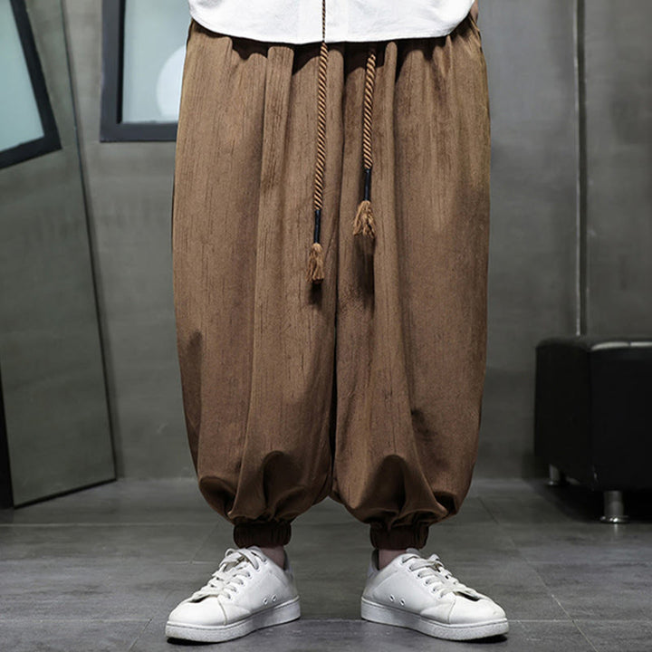 Pantaloni harem da uomo con tasche e coulisse, casual e colorati, adatti a tutti i giorni, con Buddha Stones - image 11