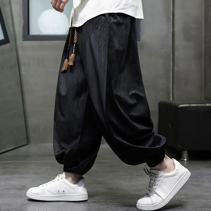Pantaloni harem da uomo con tasche e coulisse, casual e colorati, adatti a tutti i giorni, con Buddha Stones - image 7