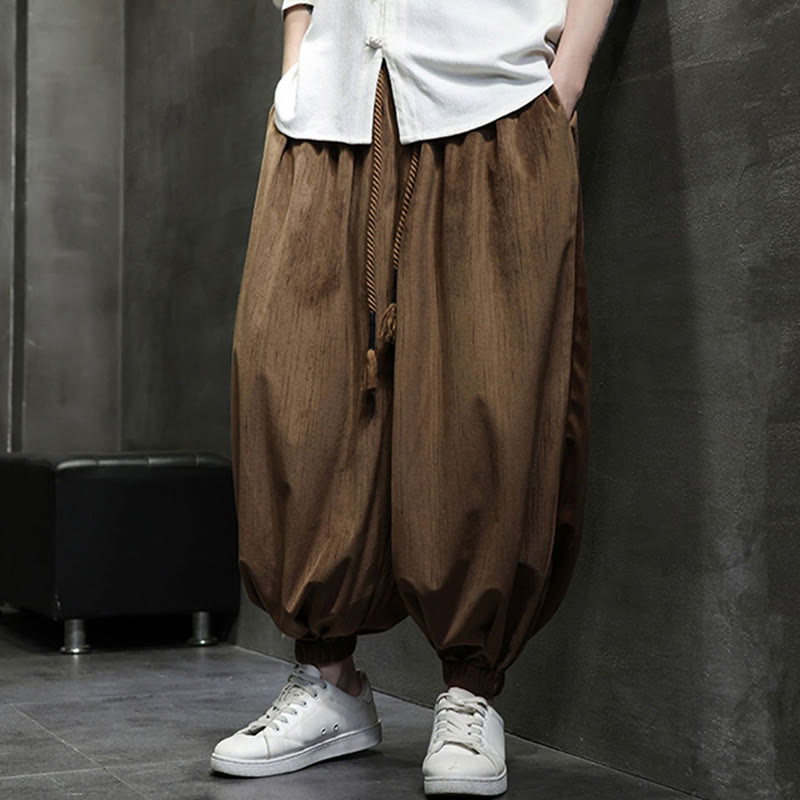 Pantaloni harem da uomo con tasche e coulisse, casual e colorati, adatti a tutti i giorni, con Buddha Stones - image 19