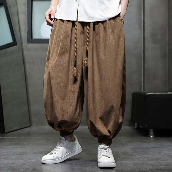 Pantaloni harem da uomo con tasche e coulisse, casual e colorati, adatti a tutti i giorni, con Buddha Stones - Perù - US/UK/AU48, EU58 (5XL) - image 10