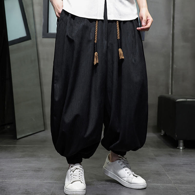 Pantaloni harem da uomo con tasche e coulisse, casual e colorati, adatti a tutti i giorni, con Buddha Stones - image 6