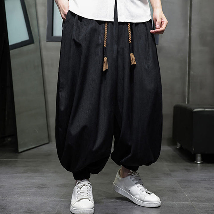 Pantaloni harem da uomo con tasche e coulisse, casual e colorati, adatti a tutti i giorni, con Buddha Stones - image 6