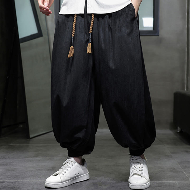 Pantaloni harem da uomo con tasche e coulisse, casual e colorati, adatti a tutti i giorni, con Buddha Stones - image 4