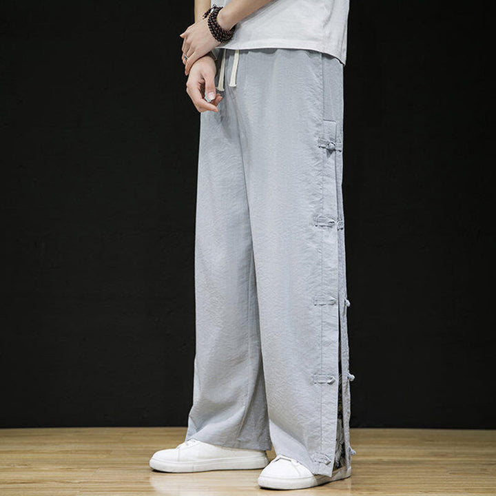 Buddha Stones con tasche, motivo patchwork casual a gru Buddha Stones, design con bottoni a rana - image 14