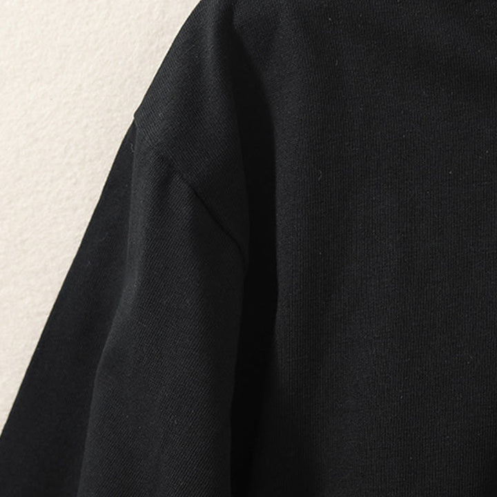 Maglietta casual da donna in puro cotone e lino con orlo irregolare e maniche lunghe Buddha Stones - image 12