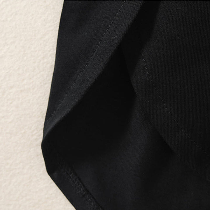 Maglietta casual da donna in puro cotone e lino con orlo irregolare e maniche lunghe Buddha Stones - image 10