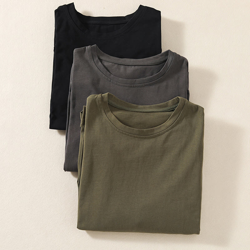Maglietta casual da donna in puro cotone e lino con orlo irregolare e maniche lunghe Buddha Stones - image 21