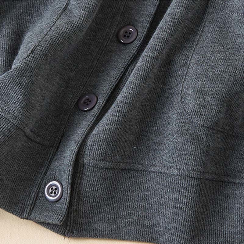 Giacca da donna in cotone con cappuccio e tasche, bottoni semplici, Buddha Stones - image 3