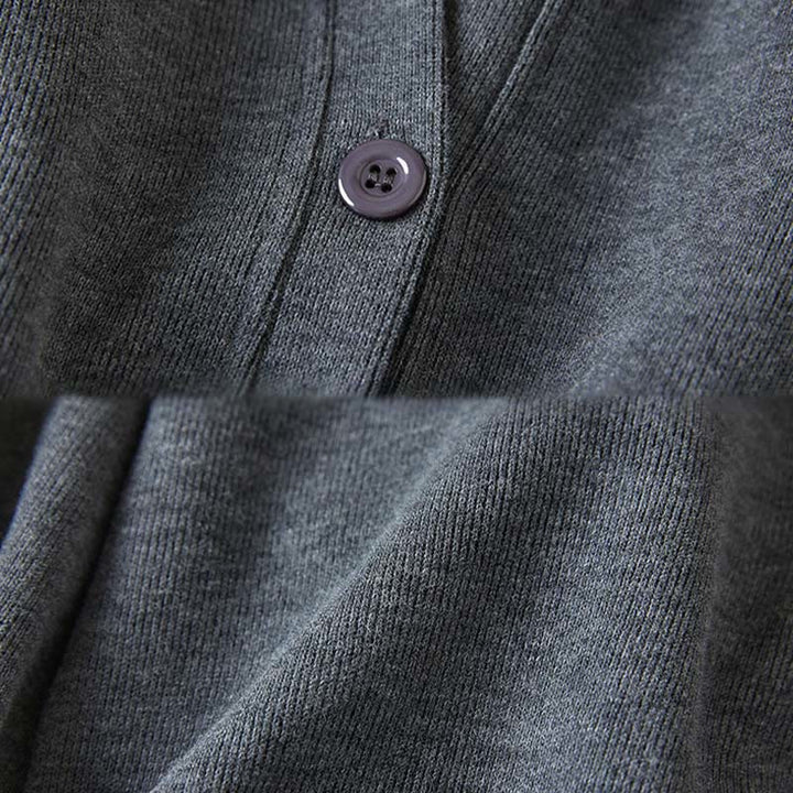 Giacca da donna in cotone con cappuccio e tasche, bottoni semplici, Buddha Stones - image 5