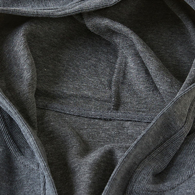 Giacca da donna in cotone con cappuccio e tasche, bottoni semplici, Buddha Stones - image 2