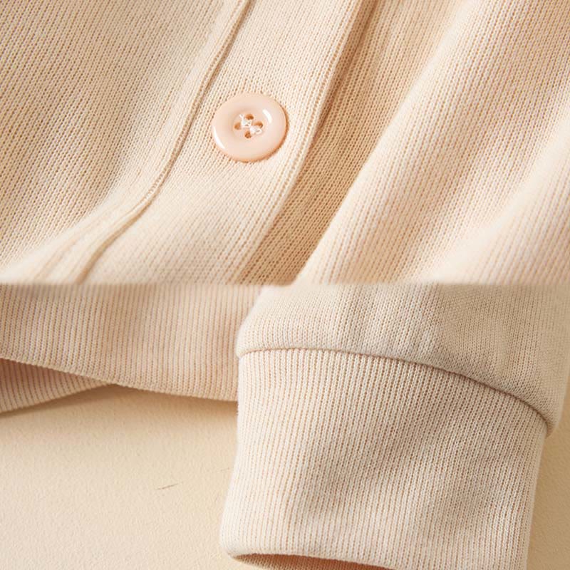 Giacca da donna in cotone con cappuccio e tasche, bottoni semplici, Buddha Stones - image 9