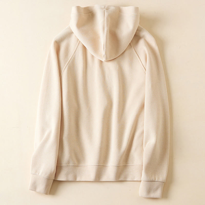 Giacca da donna in cotone con cappuccio e tasche, bottoni semplici, Buddha Stones - image 8