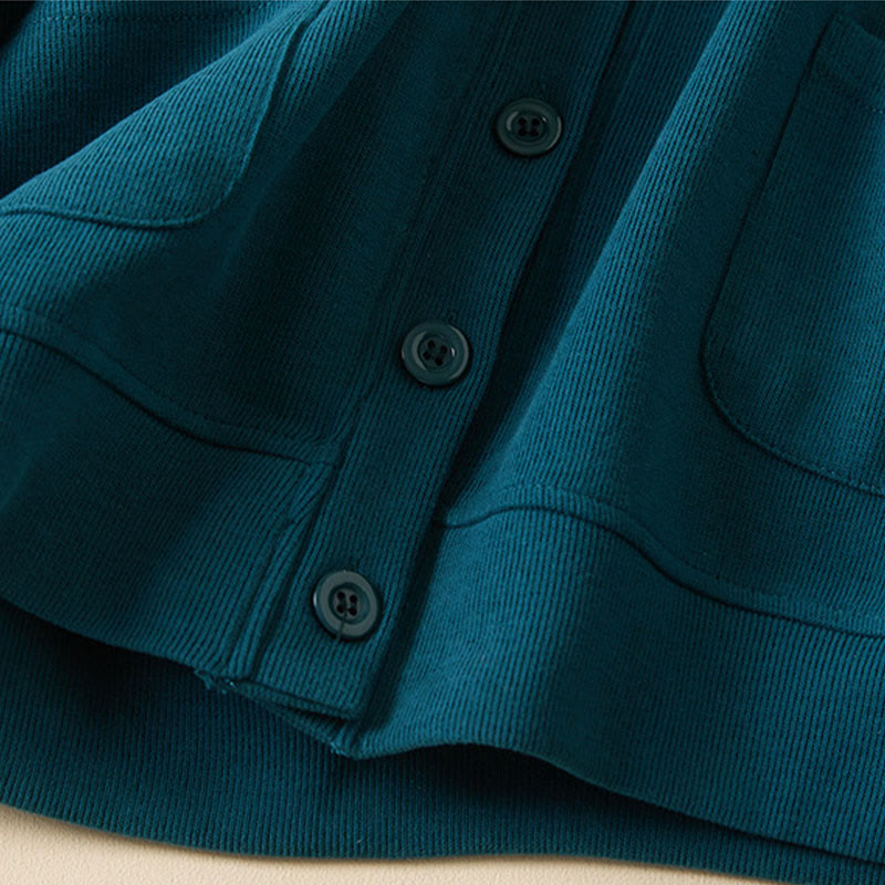 Giacca da donna in cotone con cappuccio e tasche, bottoni semplici, Buddha Stones - image 19