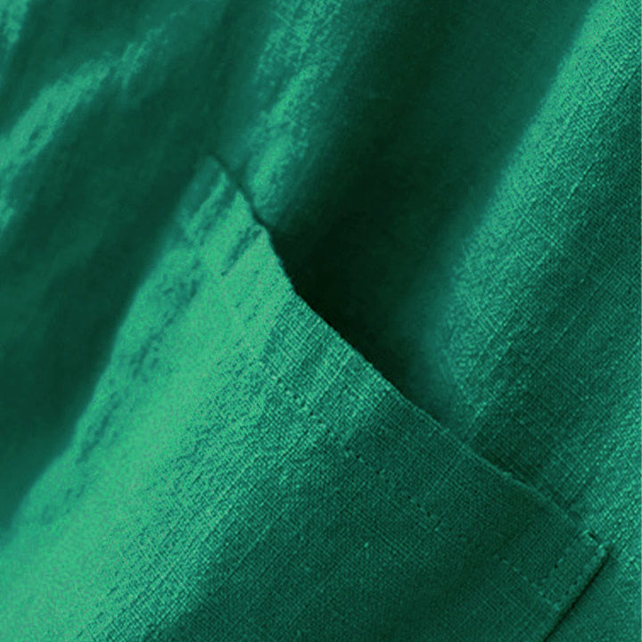 Buddha Stones Bottone di nodo cinese artistico letterario Abbigliamento casual in cotone - image 17