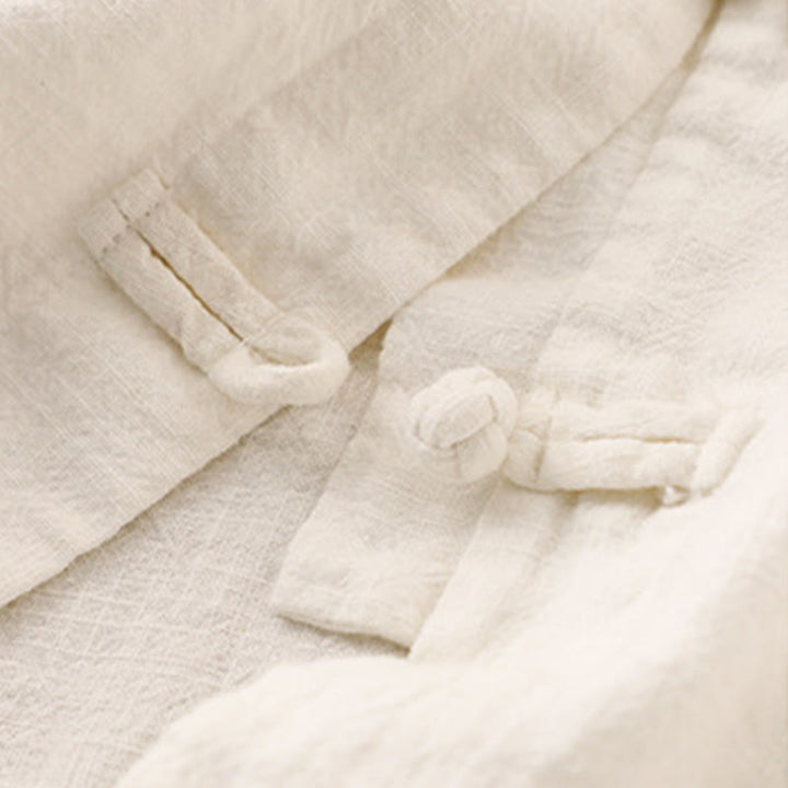 Buddha Stones Bottone di nodo cinese artistico letterario Abbigliamento casual in cotone - image 23