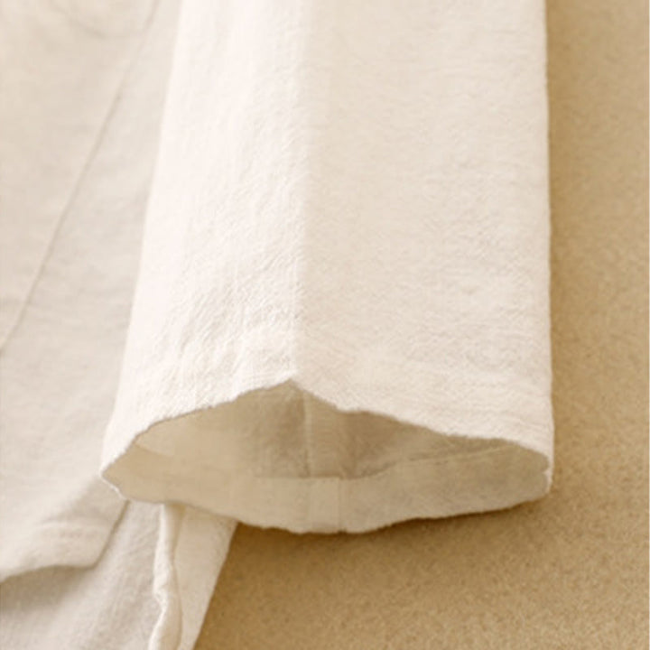 Buddha Stones Bottone di nodo cinese artistico letterario Abbigliamento casual in cotone - image 21