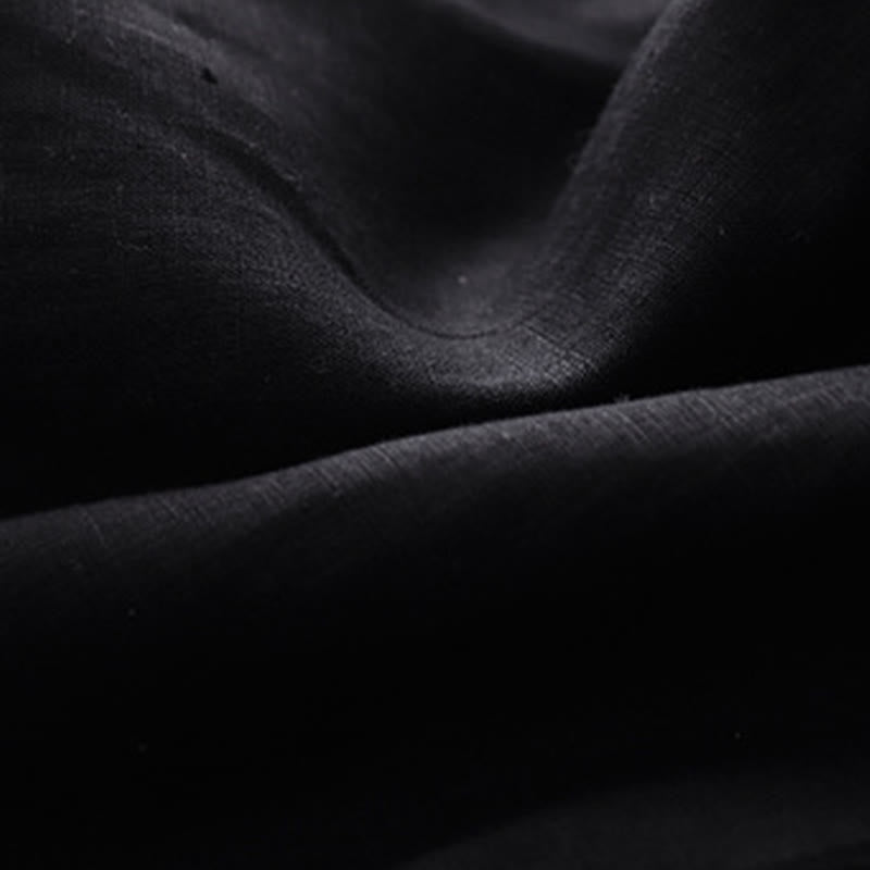 Abito midi senza maniche con scollo rotondo, tinta unita e tasche, perfetto per l'estate e il tempo libero, con stampa Buddha Stones. - image 14