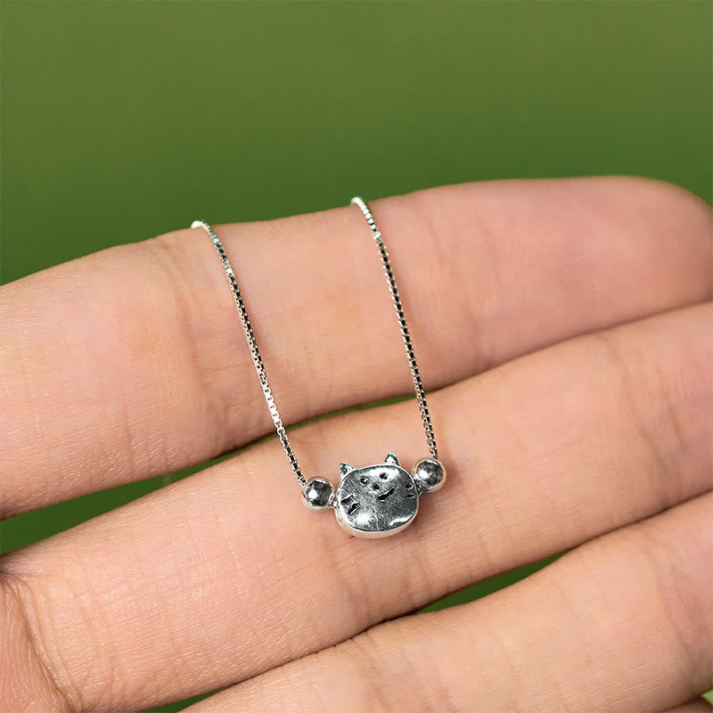Bracciale a catena con mini gatto in argento sterling 925 Buddha Stones - image 8