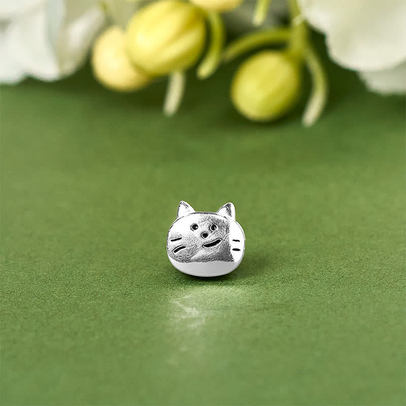 Bracciale a catena con mini gatto in argento sterling 925 Buddha Stones - image 10