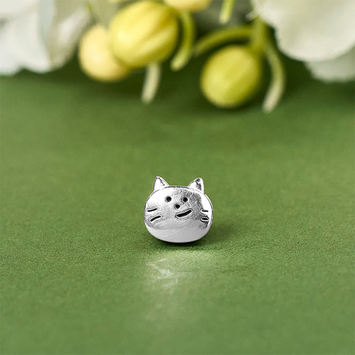 Bracciale a catena con mini gatto in argento sterling 925 Buddha Stones - image 9