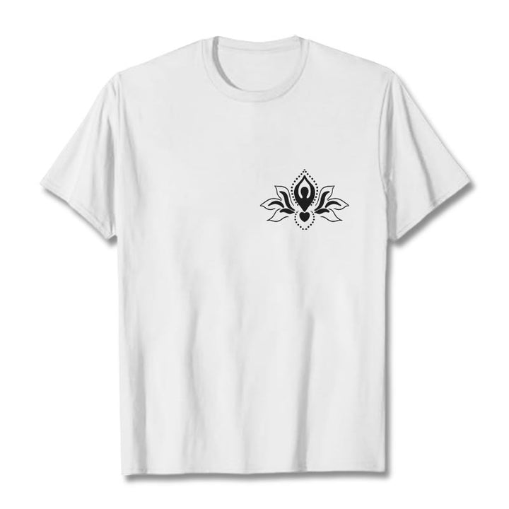 Maglietta con motivo Buddha Stones Lotus Meditation Buddha - Bianco - 2XL - image 1