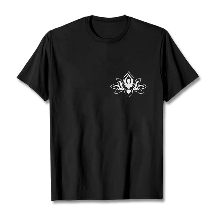 Maglietta con motivo Buddha Stones Lotus Meditation Buddha - Nero - 2XL - image 5