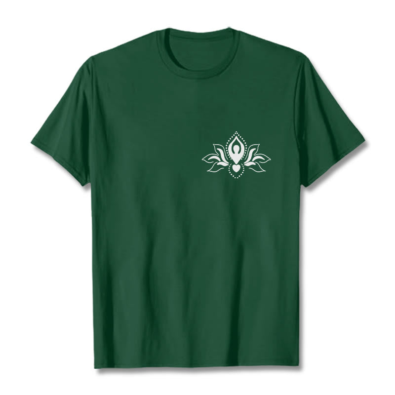 Maglietta con motivo Buddha Stones Lotus Meditation Buddha - Verde foresta - 2XL - image 11