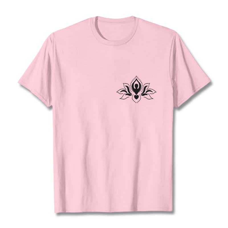 Maglietta con motivo Buddha Stones Lotus Meditation Buddha - Rosa chiaro - 2XL - image 13