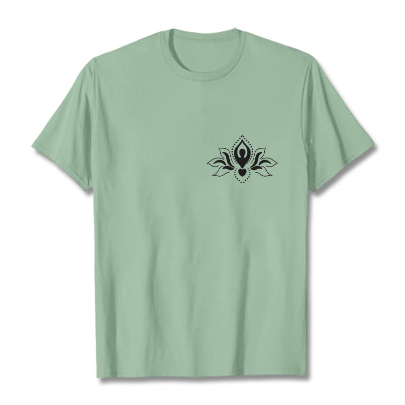 Maglietta con motivo Buddha Stones Lotus Meditation Buddha - Verde pallido - 2XL - image 15