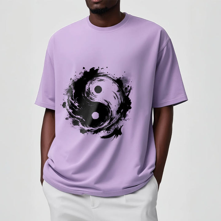 Maglietta con motivo di equilibrio e inchiostro Yin Yang Buddha Stones - image 18