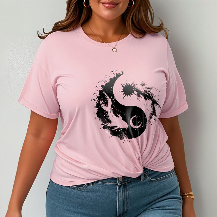 Maglietta con motivo Buddha Stonessun e Moon Yin Yang Koi - image 14