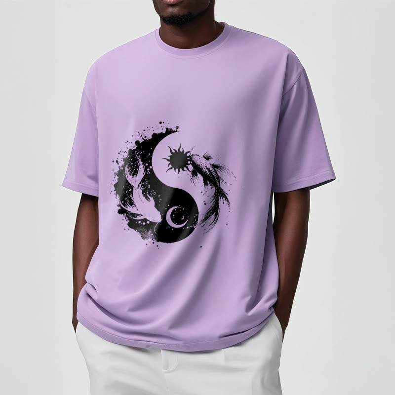 Maglietta con motivo Buddha Stonessun e Moon Yin Yang Koi - image 18