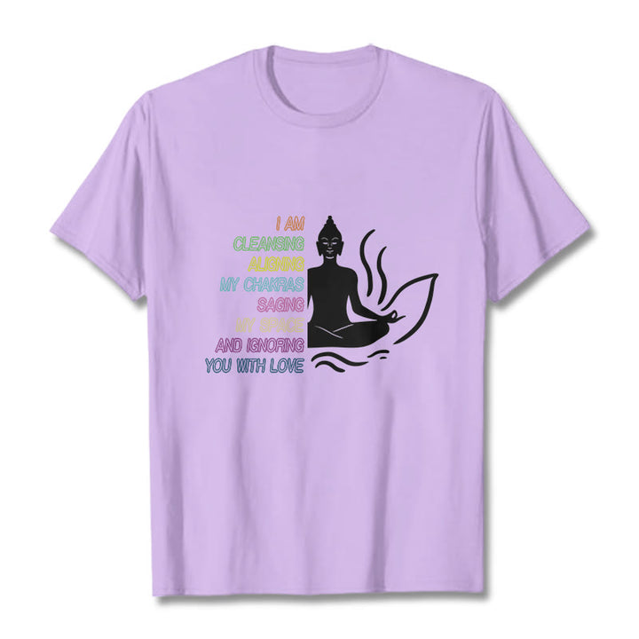 Maglietta con design di meditazione Buddha Stones Buddha Lotus Flower - Prugna - 灰色 - image 17
