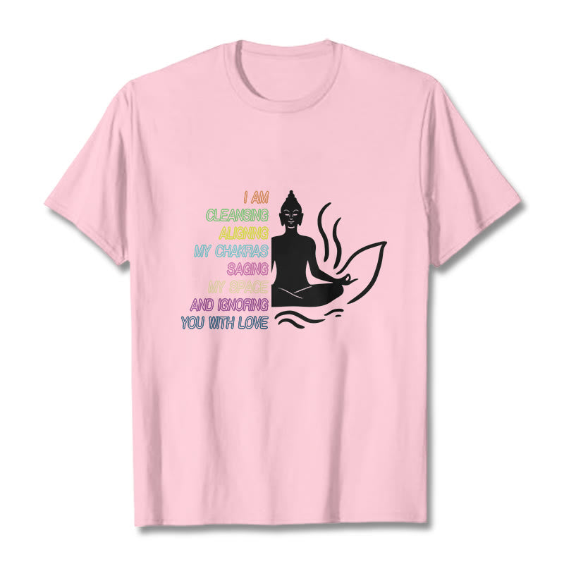 Maglietta con design di meditazione Buddha Stones Buddha Lotus Flower - Rosa chiaro - 灰色 - image 13