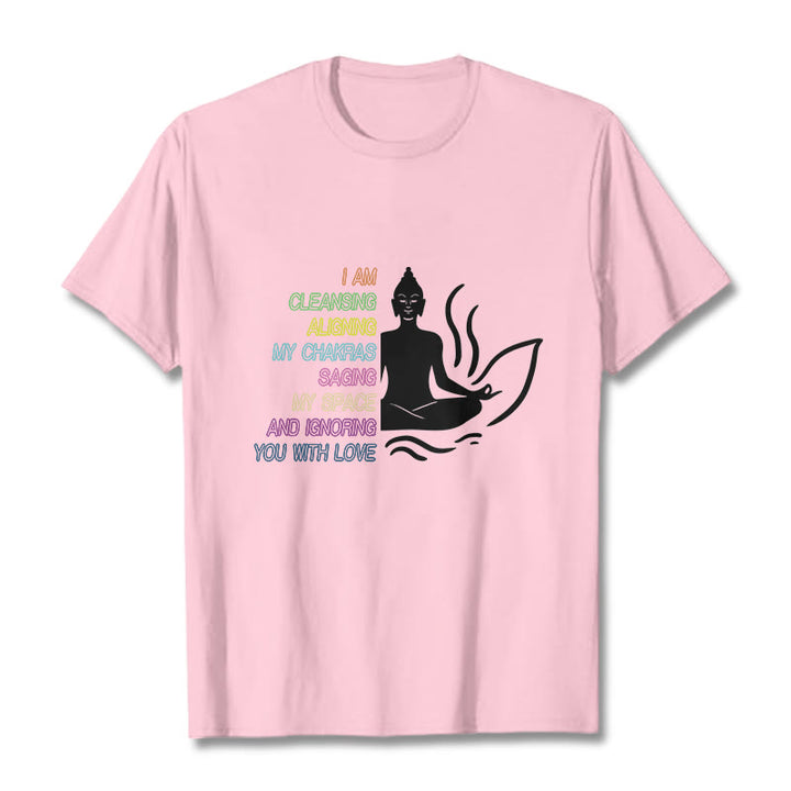 Maglietta con design di meditazione Buddha Stones Buddha Lotus Flower - Rosa chiaro - 灰色 - image 13