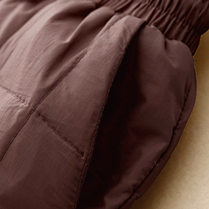 Pantaloni da donna in cotone con apertura sulle gambe e coulisse invernali Buddha Stones con tasche - image 12
