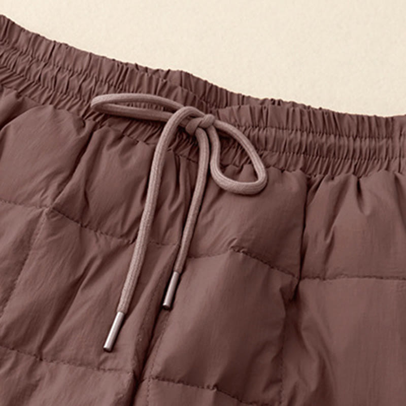 Pantaloni da donna in cotone con apertura sulle gambe e coulisse invernali Buddha Stones con tasche - image 11