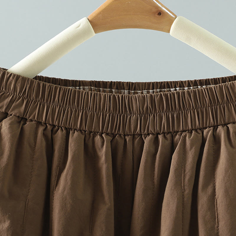Pantaloni harem invernali da donna in cotone alla caviglia con tasche, Buddha Stones - image 19