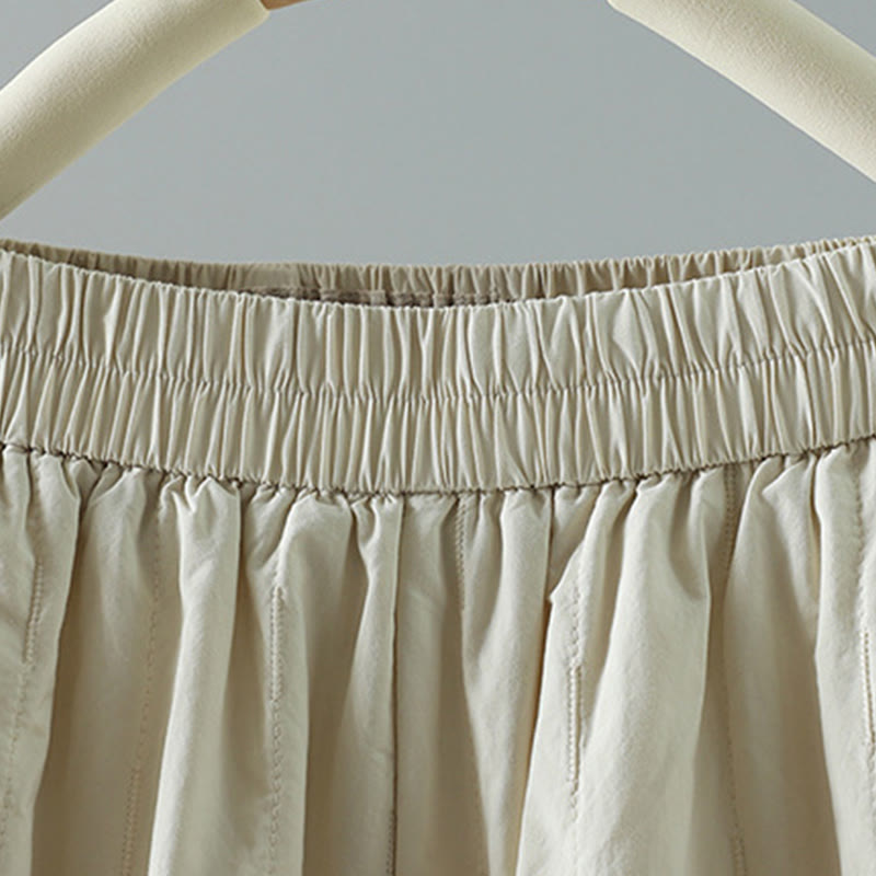 Pantaloni harem invernali da donna in cotone alla caviglia con tasche, Buddha Stones - image 9