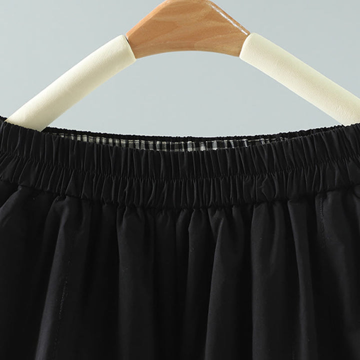 Pantaloni harem invernali da donna in cotone alla caviglia con tasche, Buddha Stones - image 1