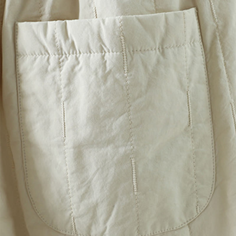 Pantaloni harem invernali da donna in cotone alla caviglia con tasche, Buddha Stones - image 12