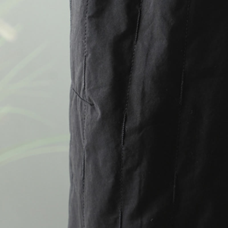 Pantaloni harem invernali da donna in cotone alla caviglia con tasche, Buddha Stones - image 4