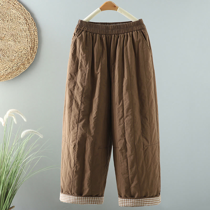 Pantaloni harem invernali da donna in cotone alla caviglia con tasche, Buddha Stones - Perù - US8-10, UK/AU12-14, EU40-42 (2XL) - image 17