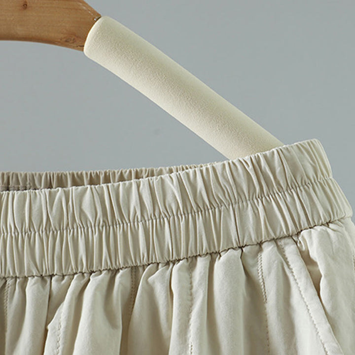 Pantaloni harem invernali da donna in cotone alla caviglia con tasche, Buddha Stones - image 10